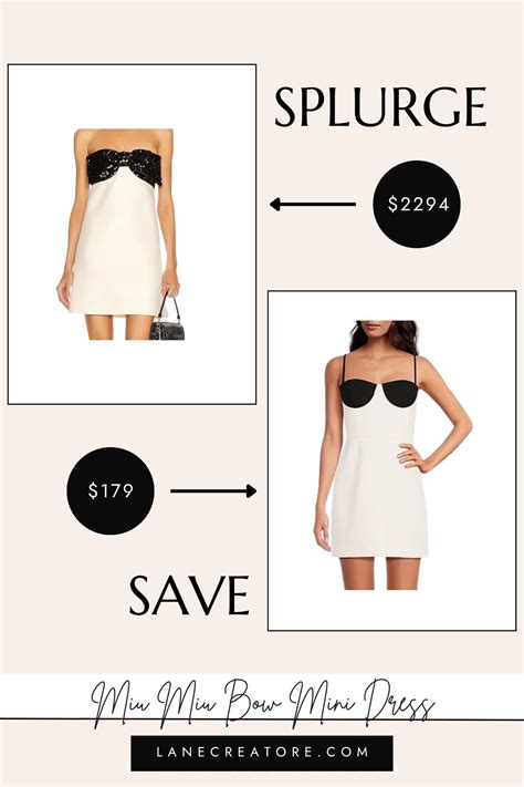 miu miu bow dress dupe